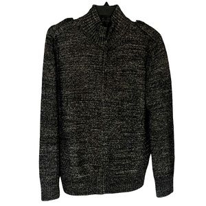Mens Banana Republic Pullover Sweater w Zip High Neck Collar. Sz XL
